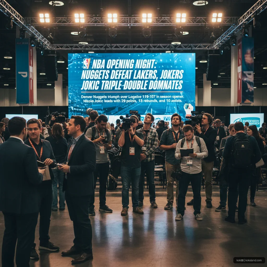 kok体育 - NBA揭幕战：掘金力克湖人，约基奇三双统治全场 配图1